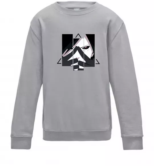 Детский Свитшот Madara Uchiha Серый меланж фото