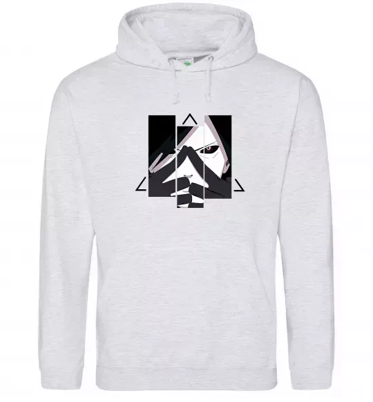 Чоловіча толстовка (худі) Madara Uchiha Сірий меланж фото