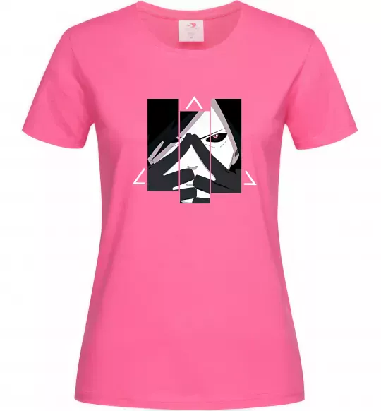 Жіноча футболка Madara Uchiha Яскраво-рожевий фото