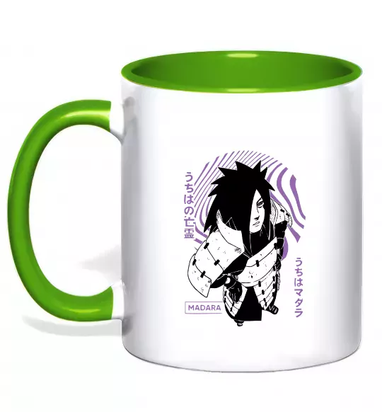 Чашка з кольоровою ручкою Madara 2 Зелений фото