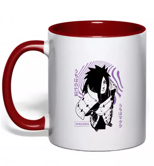 Чашка з кольоровою ручкою Madara 2 Червоний фото