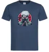 Чоловіча футболка Какаші Наруто Темно-синій фото