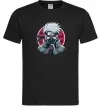 Чоловіча футболка Какаші Наруто Чорний фото