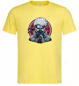 Мужская футболка Какаші Наруто Лимонный фото