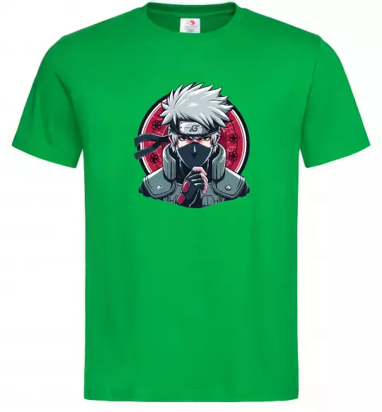 Чоловіча футболка Какаші Наруто Зелений фото