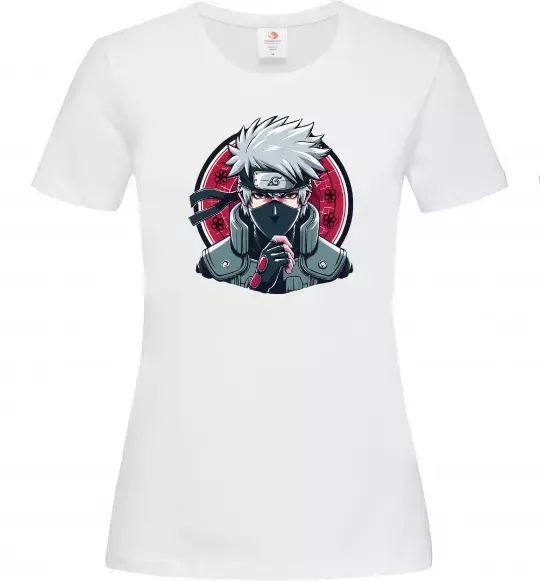 Жіноча футболка Какаші Наруто Білий фото