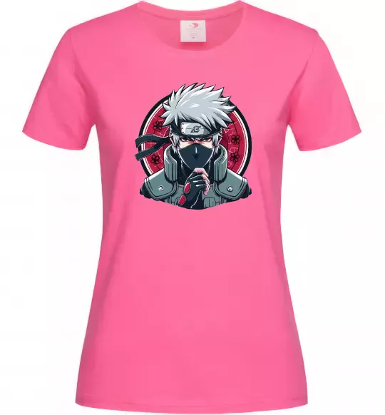 Жіноча футболка Какаші Наруто Яскраво-рожевий фото