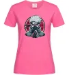 Жіноча футболка Какаші Наруто Яскраво-рожевий фото
