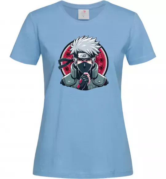 Жіноча футболка Какаші Наруто Блакитний фото