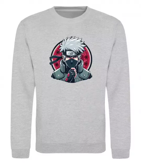Свитшот Какаші Наруто Серый меланж фото