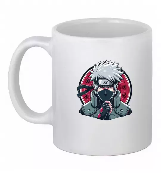 Чашка керамічна Какаші Наруто Білий фото