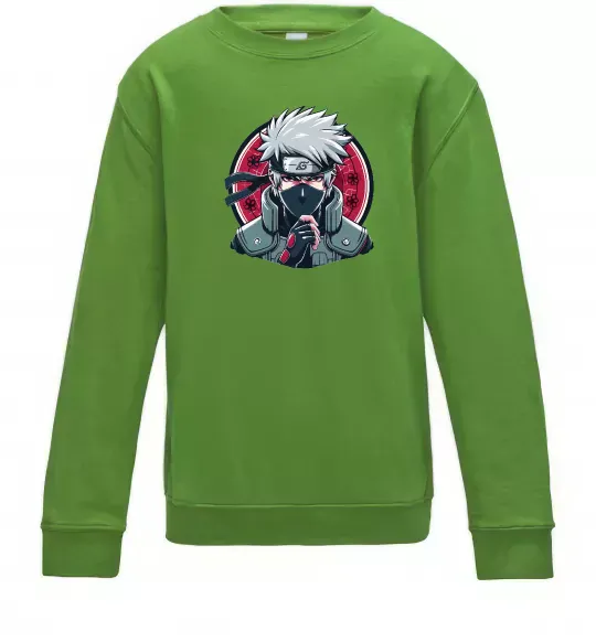 Дитячий світшот Какаші Наруто Лаймовий фото