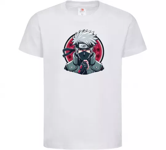 Детская футболка Какаші Наруто Белый фото