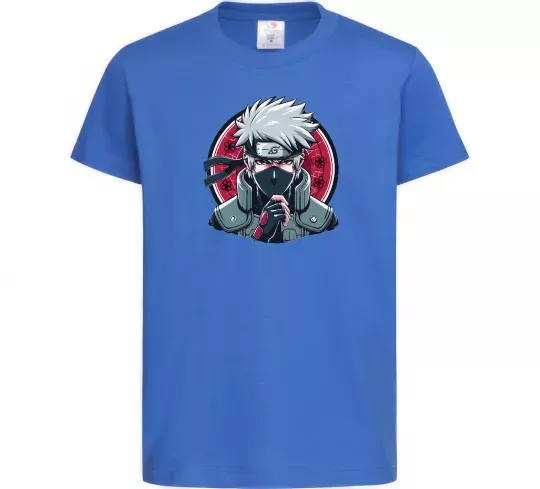 Детская футболка Какаші Наруто Ярко-синий фото