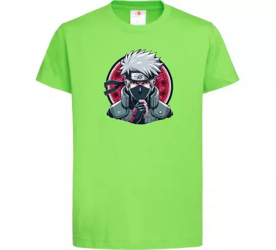 Детская футболка Какаші Наруто Лаймовый фото