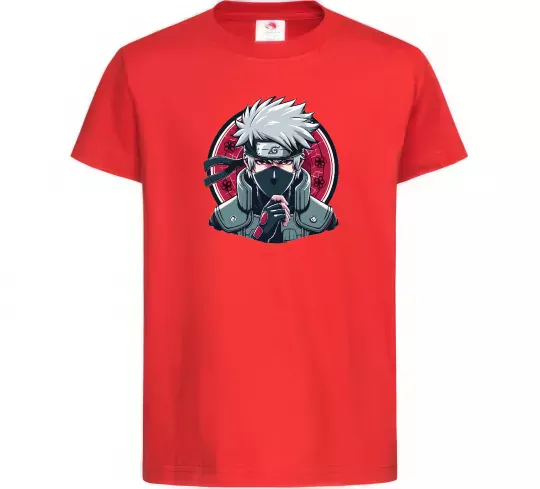 Детская футболка Какаші Наруто Красный фото