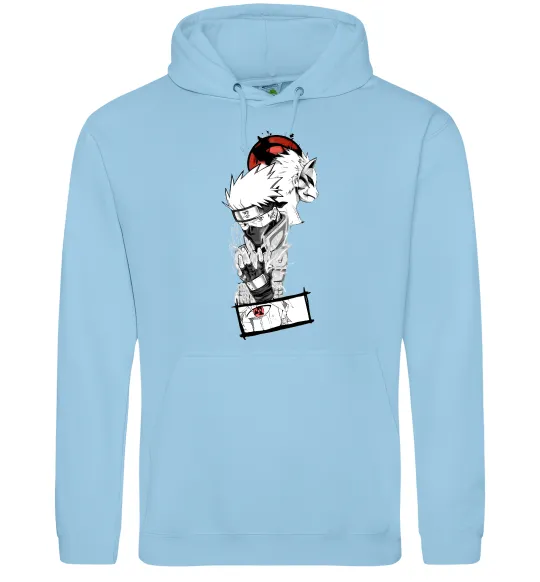 Мужская толстовка (худи) Naruto Kakashi Голубой фото