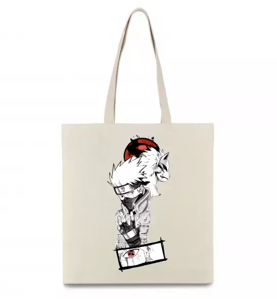 Еко-сумка Naruto Kakashi Бежевий фото