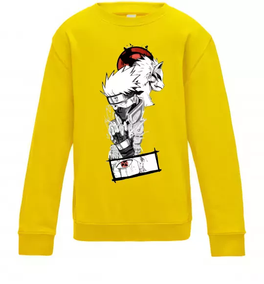 Дитячий світшот Naruto Kakashi Сонячно жовтий фото