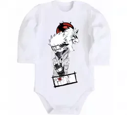 Детский боди Naruto Kakashi Белый фото