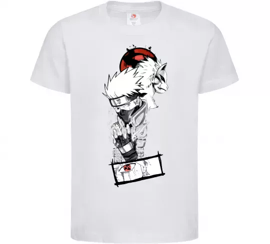 Дитяча футболка Naruto Kakashi Білий фото