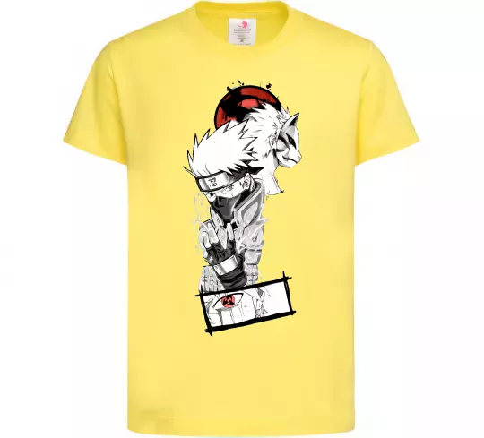 Дитяча футболка Naruto Kakashi Лимонний фото