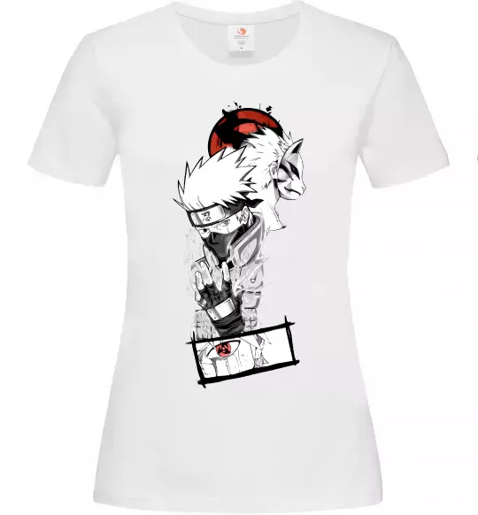 Жіноча футболка Naruto Kakashi Білий фото