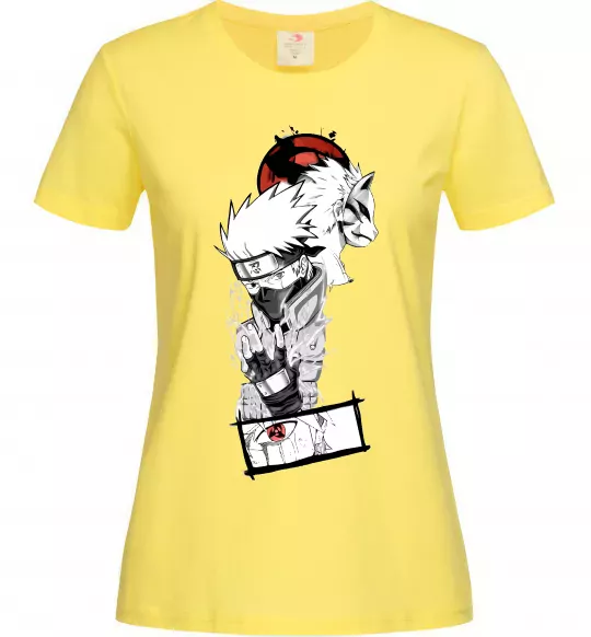 Жіноча футболка Naruto Kakashi Лимонний фото