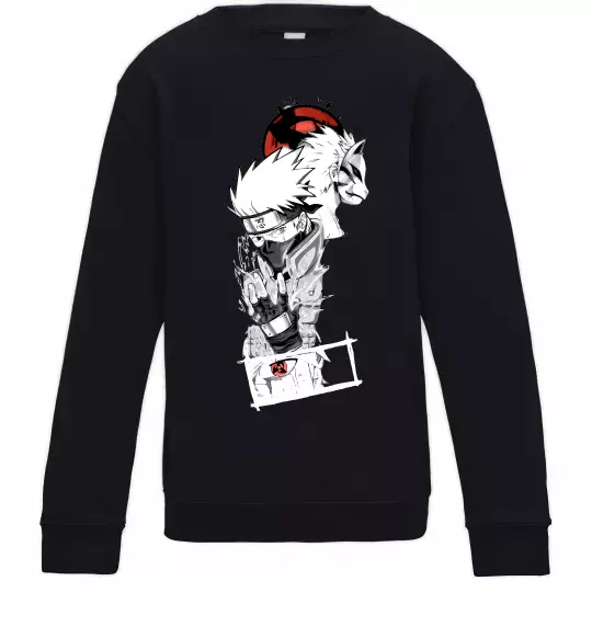 Дитячий світшот Naruto Kakashi Чорний фото