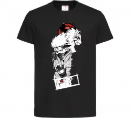 Детская футболка Naruto Kakashi Черный фото