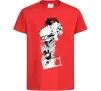 Дитяча футболка Naruto Kakashi Червоний фото