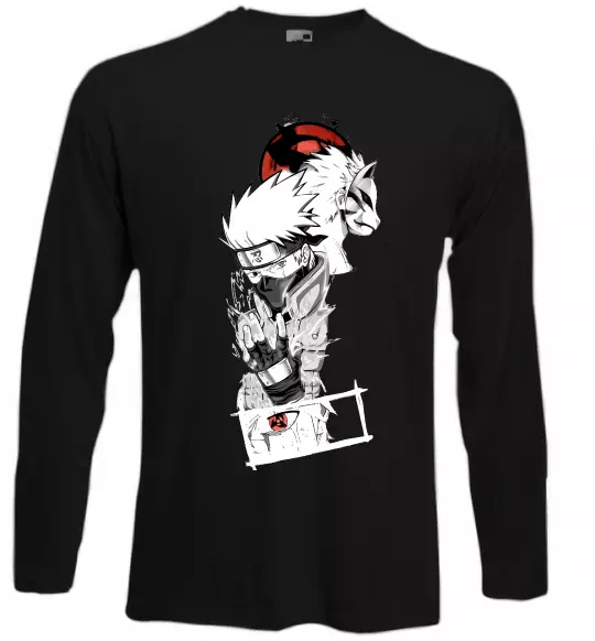 Лонгслів Naruto Kakashi Чорний фото