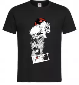 Чоловіча футболка Naruto Kakashi Чорний фото