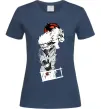 Жіноча футболка Naruto Kakashi Темно-синій фото