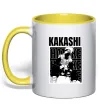 Чашка с цветной ручкой Kakashi Hatake Лимонный фото
