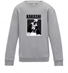 Детский Свитшот Kakashi Hatake Серый меланж фото