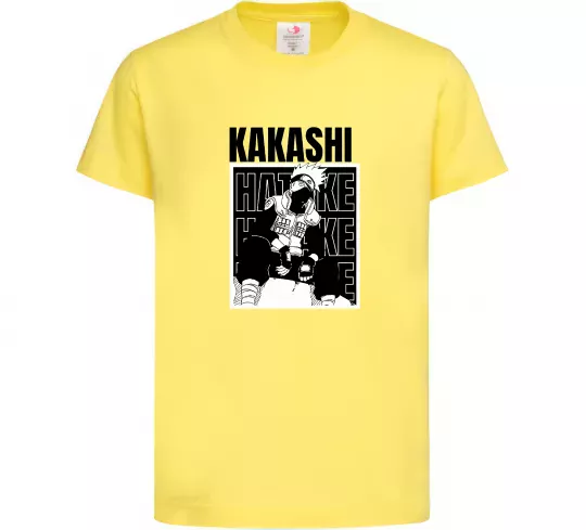 Дитяча футболка Kakashi Hatake Лимонний фото
