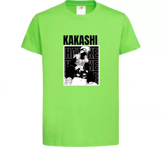 Дитяча футболка Kakashi Hatake Лаймовий фото