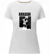 Женская премиум футболка Kakashi Hatake Белый фото