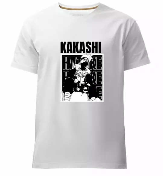 Чоловіча преміум футболка Kakashi Hatake Білий фото