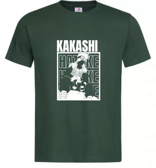 Чоловіча футболка Kakashi Hatake Темно-зелений фото