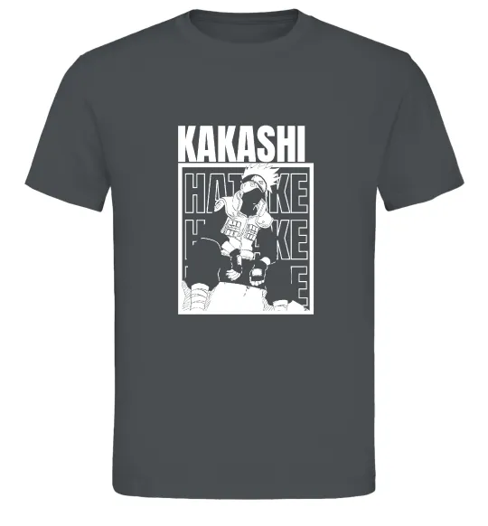 Чоловіча футболка Kakashi Hatake Графіт фото