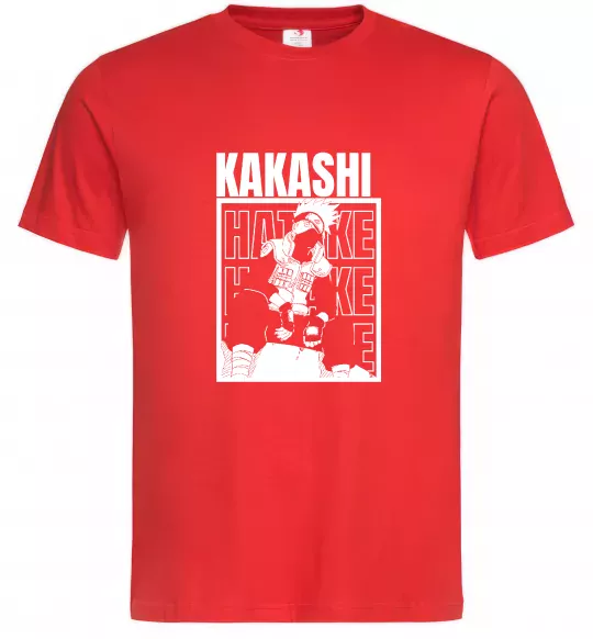 Чоловіча футболка Kakashi Hatake Червоний фото