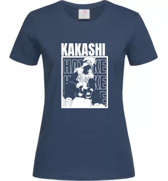 Жіноча футболка Kakashi Hatake Темно-синій фото