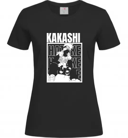 Жіноча футболка Kakashi Hatake Чорний фото