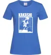 Жіноча футболка Kakashi Hatake Яскраво-синій фото