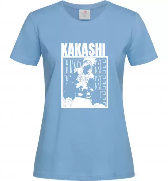 Жіноча футболка Kakashi Hatake Блакитний фото