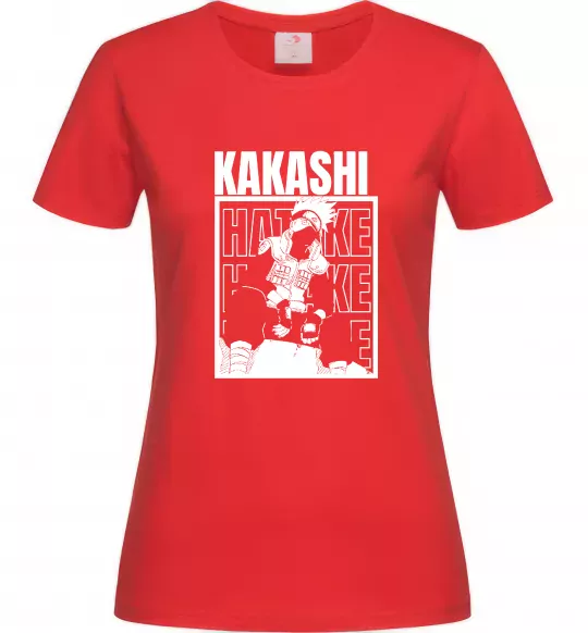 Жіноча футболка Kakashi Hatake Червоний фото