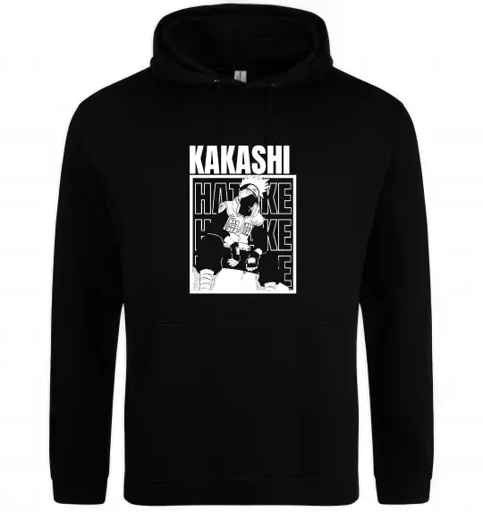 Чоловіча толстовка (худі) Kakashi Hatake Чорний фото