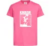 Дитяча футболка Kakashi Hatake Яскраво-рожевий Дитяча футболка Kakashi Hatake Яскраво-рожевий фото